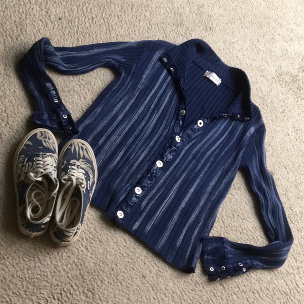COCOON BAY/VINTAGE-TYE DYE SNAP FRONT KNIT SHIRT